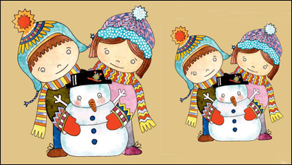 Christmas cartoon illustrator 05 - vector material
