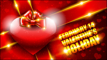 Valentine background 03 - vector material
