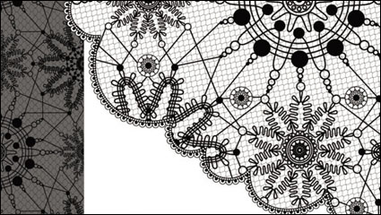 Black and white patterns 03 - vector material