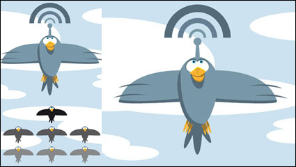 Cartoon illustrator pattern 03 - vector material