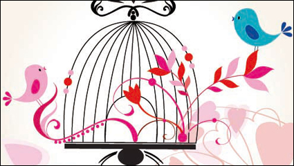 Romantic cartoon hand-painted illustrations 02 - vector material