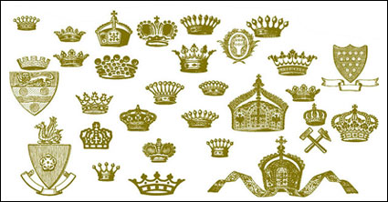 Crown, lion, hammer, Royal vector material