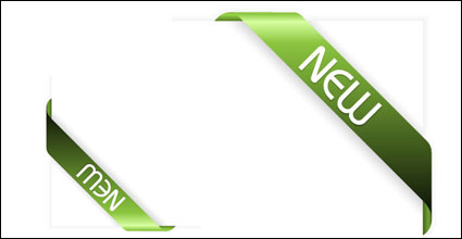 Green new Ribbon Vector material