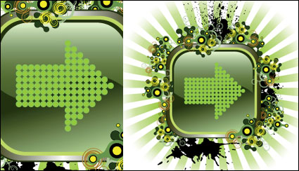 Dot pattern vector arrows