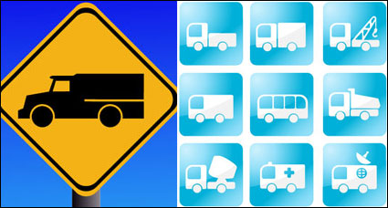 Auto icon vector material