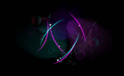 Glare of light vector