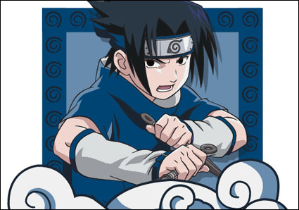Naruto characters Vector material -3