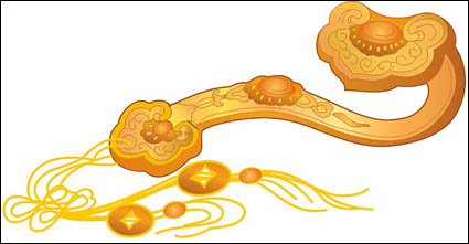 Golden Ruyi Vector
