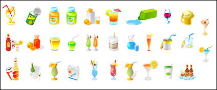 Orange juice, pineapple juice, cocktail, milk, beer, red wine