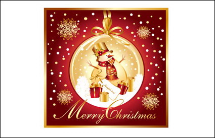 Snowman Snowflake Vector