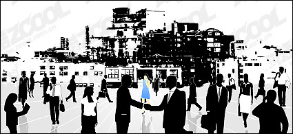 Vector urban business elite material