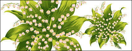 Hand-painted flowers layered material psd-9