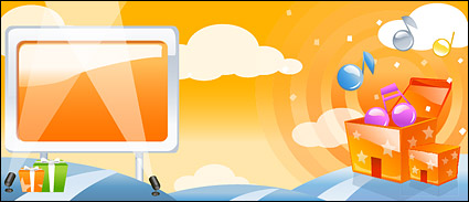 Crystal notes vector material