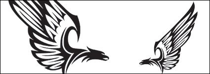 Side of the eagle totem vector material