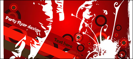 People with the tide of material elements of vector